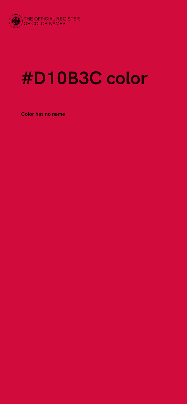 #D10B3C color image