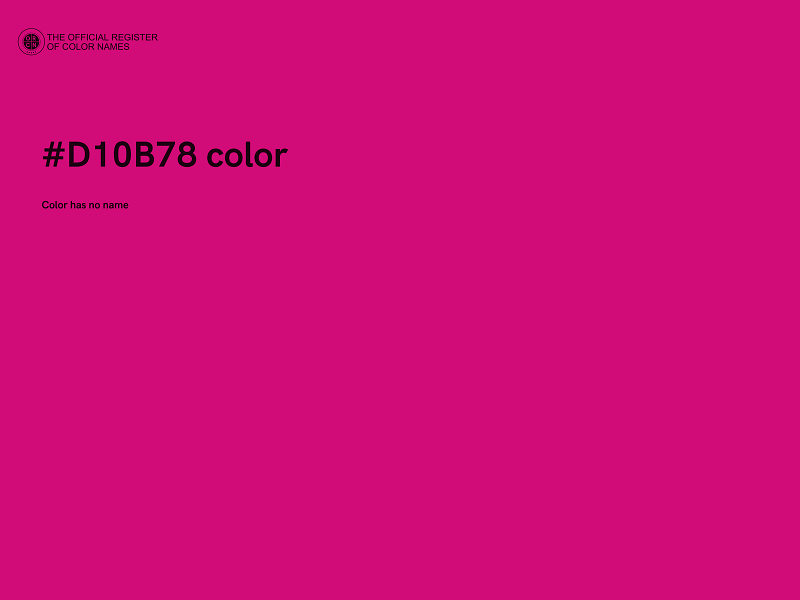#D10B78 color image