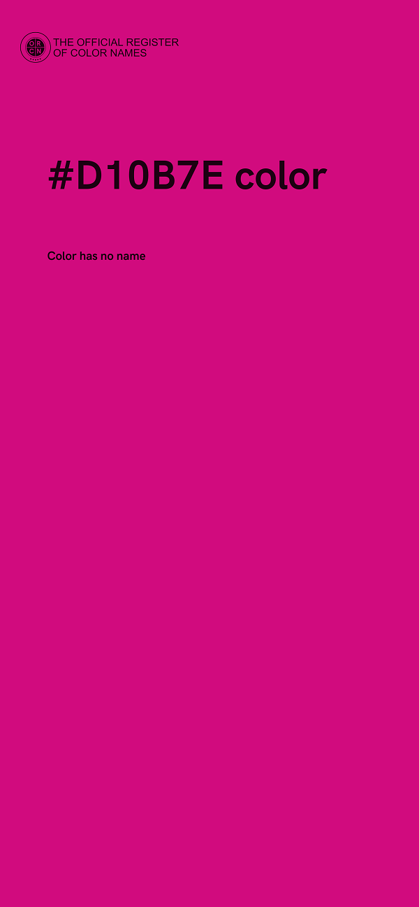 #D10B7E color image