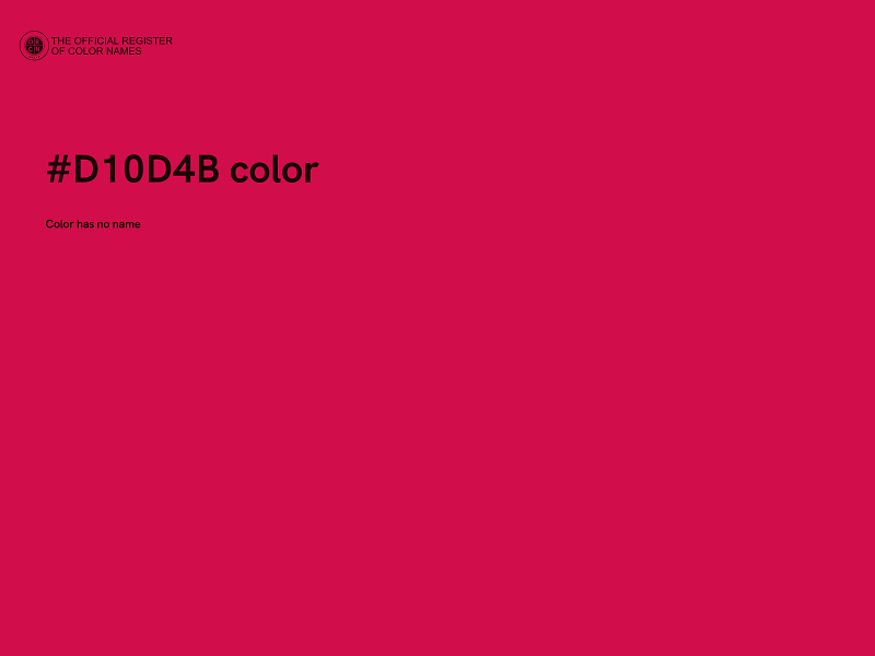 #D10D4B color image