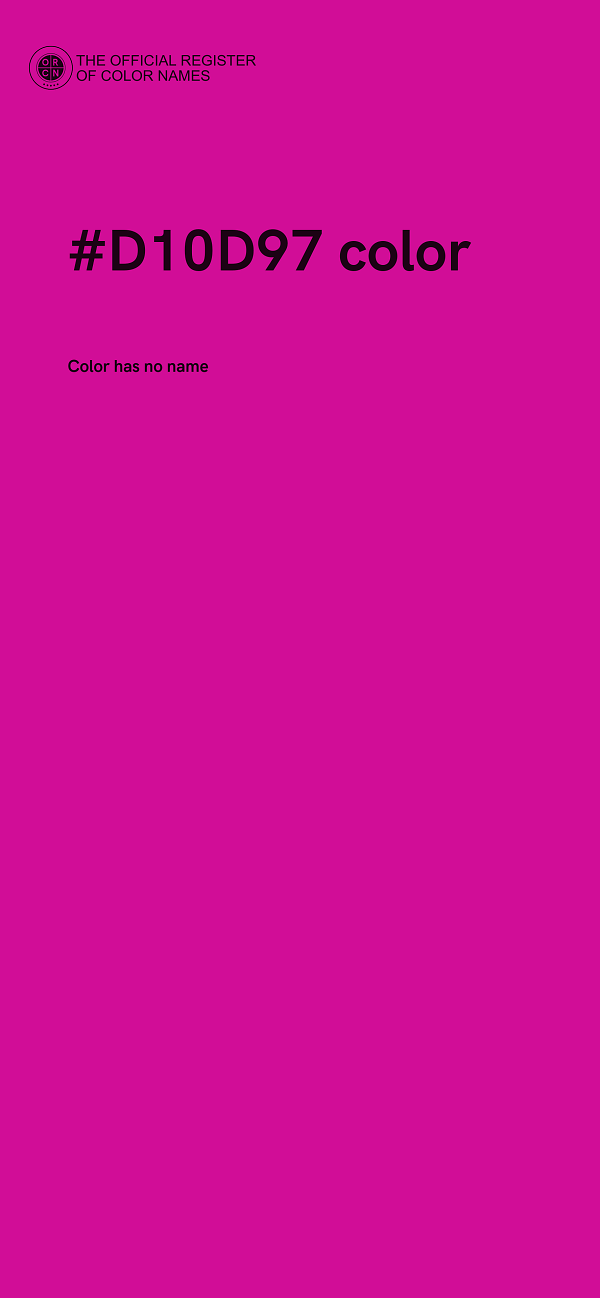 #D10D97 color image