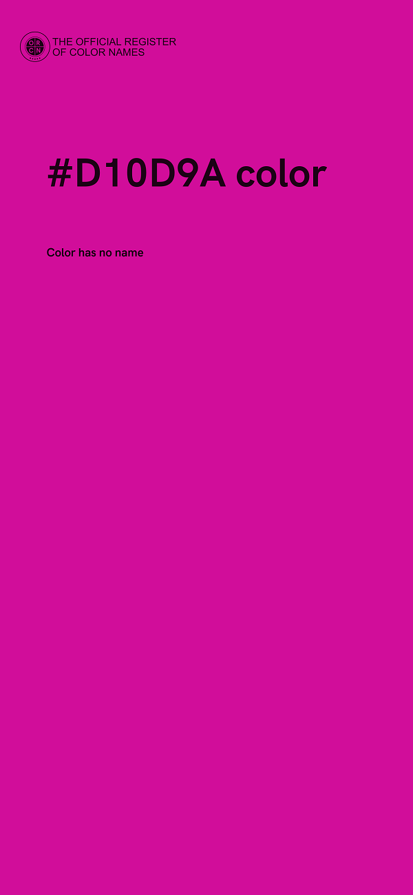 #D10D9A color image