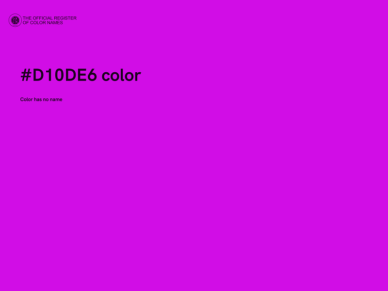 #D10DE6 color image