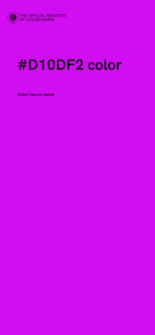 #D10DF2 color image