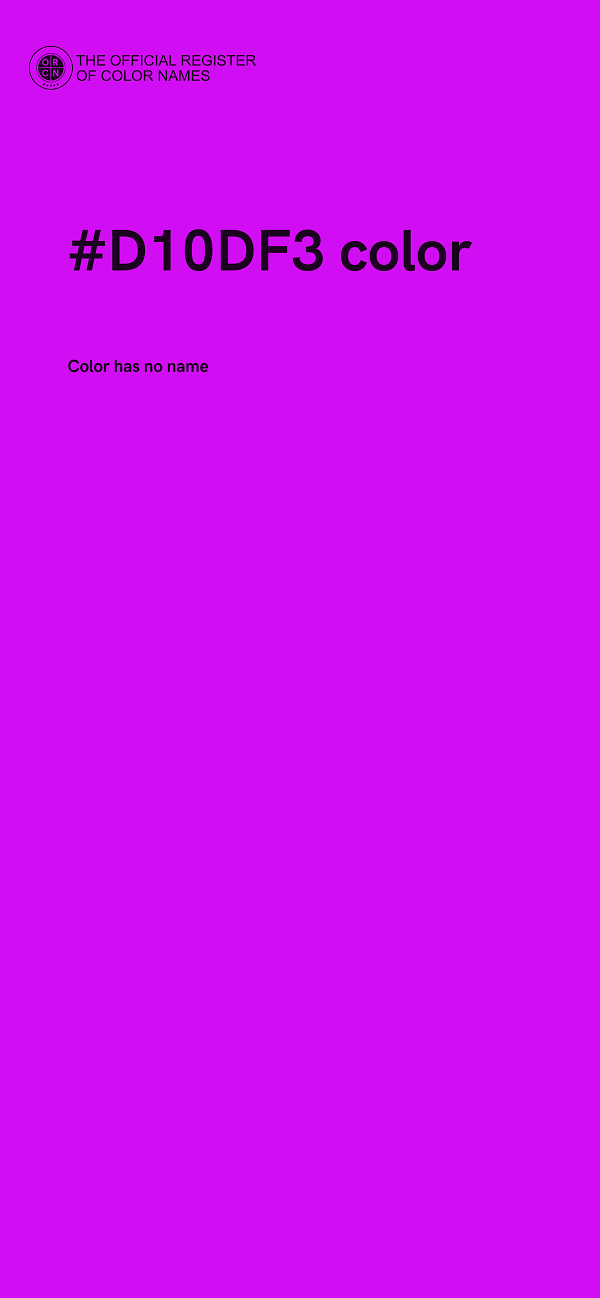 #D10DF3 color image