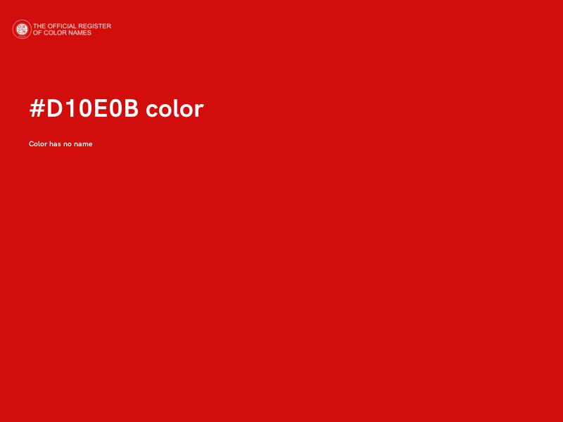 #D10E0B color image