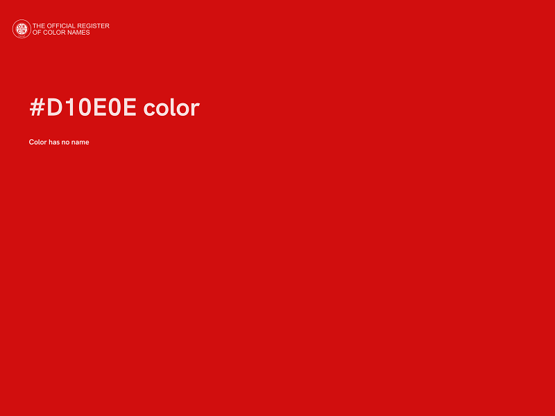 #D10E0E color image