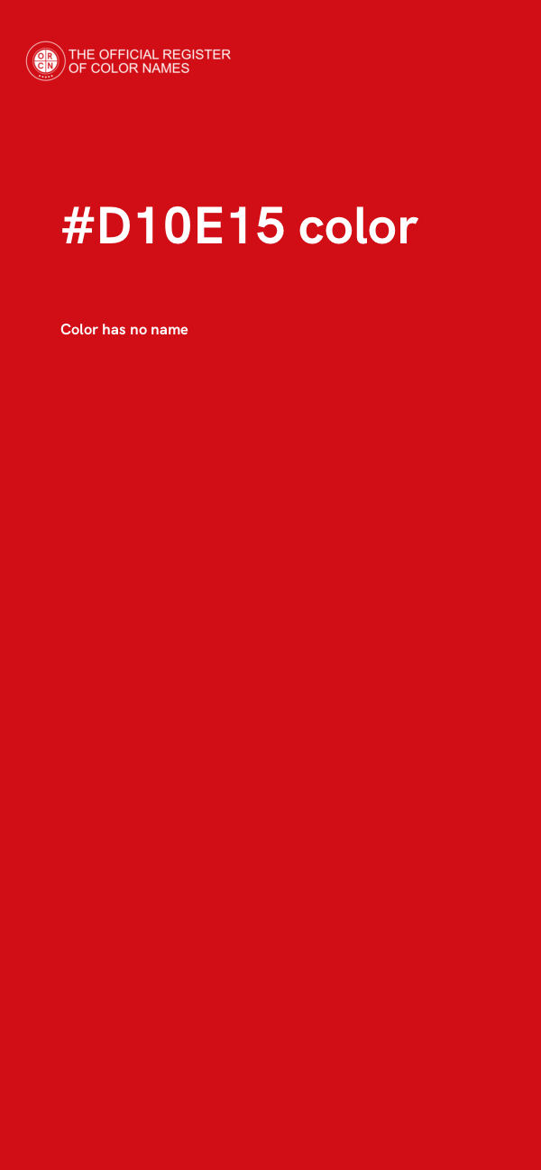 #D10E15 color image