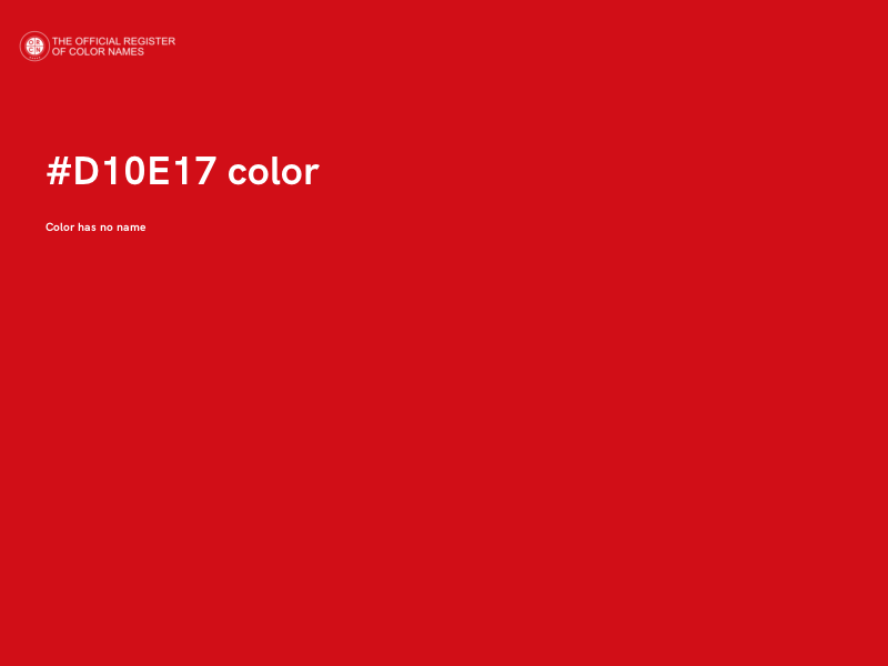 #D10E17 color image