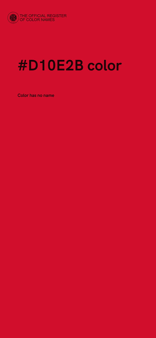 #D10E2B color image