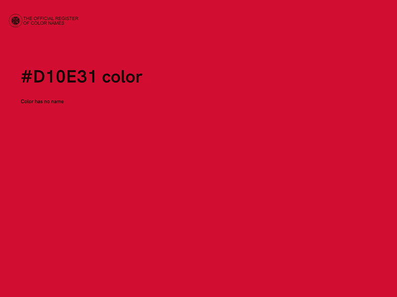 #D10E31 color image