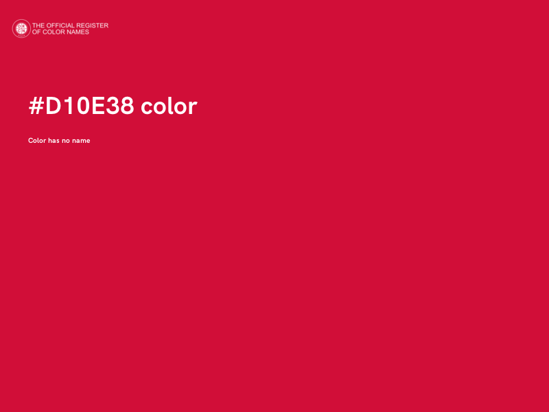 #D10E38 color image