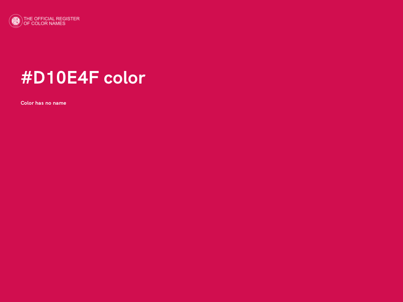 #D10E4F color image