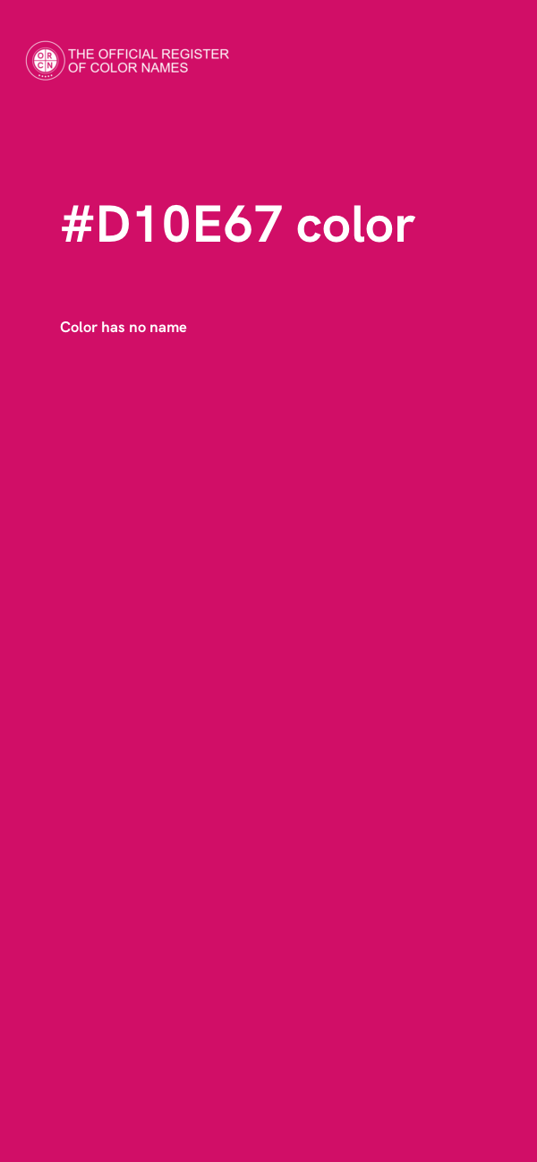#D10E67 color image