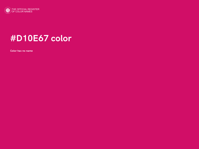 #D10E67 color image