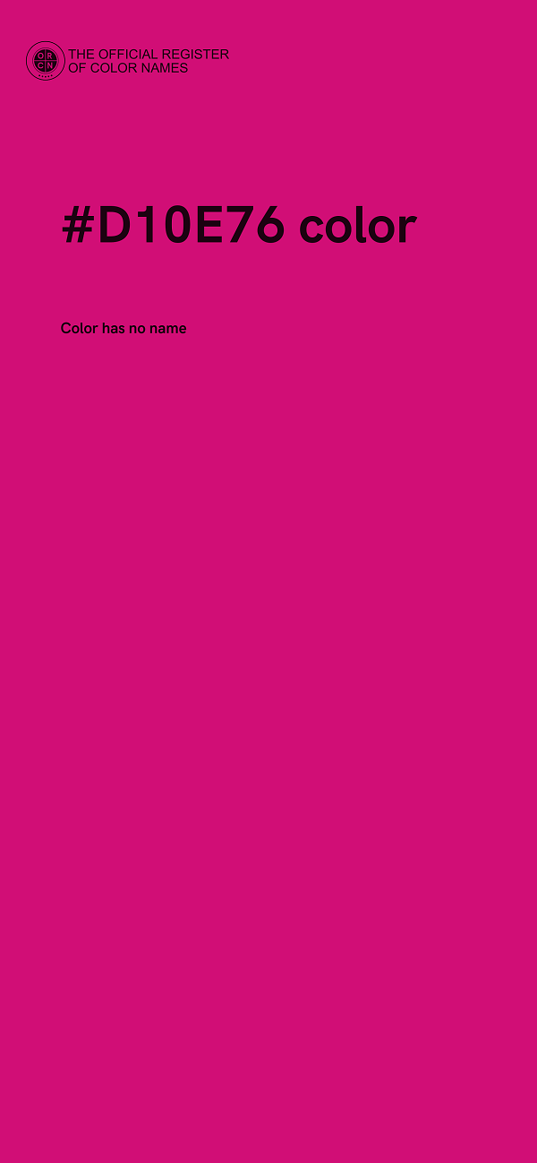 #D10E76 color image