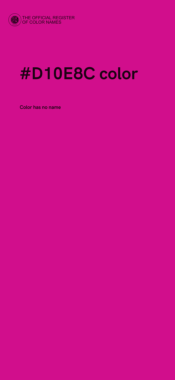 #D10E8C color image