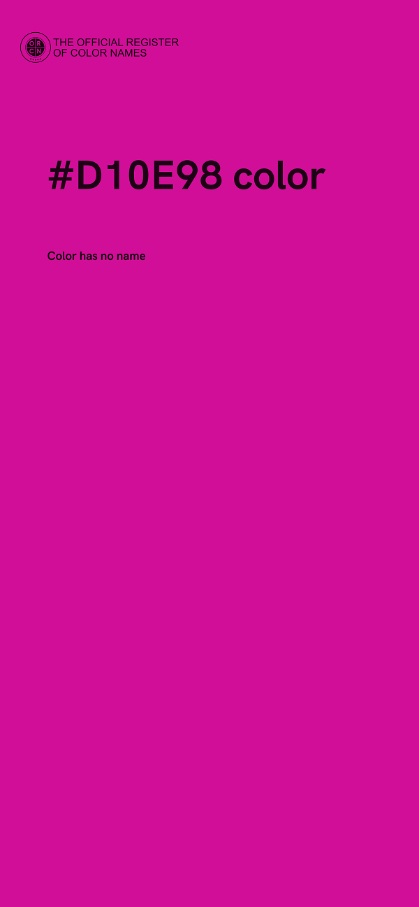 #D10E98 color image