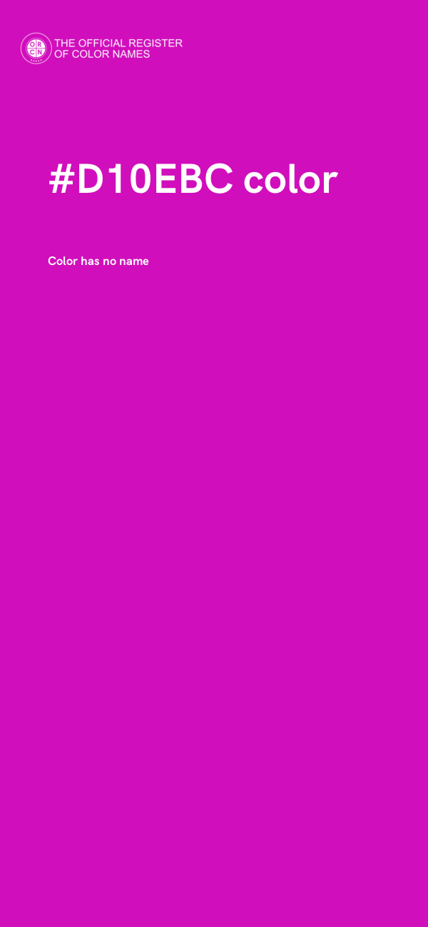 #D10EBC color image