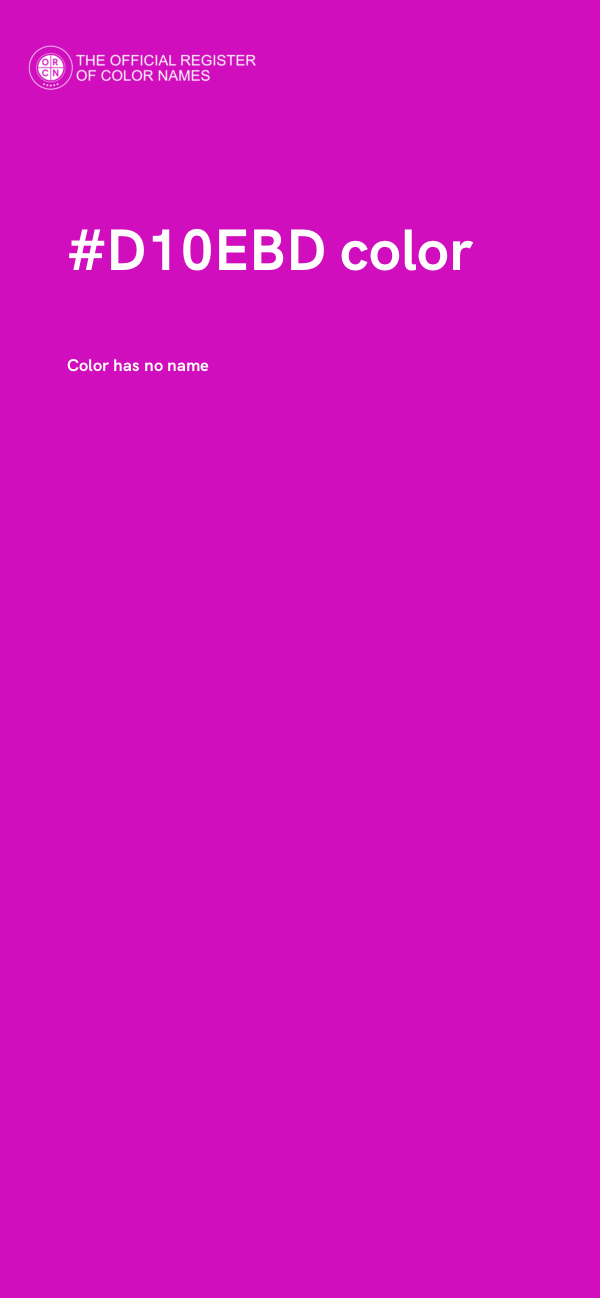 #D10EBD color image