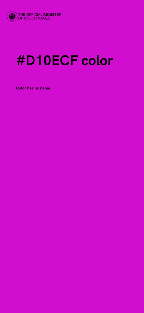 #D10ECF color image