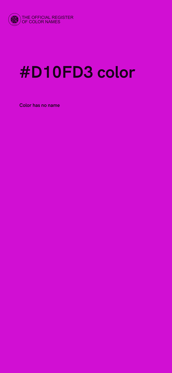 #D10FD3 color image