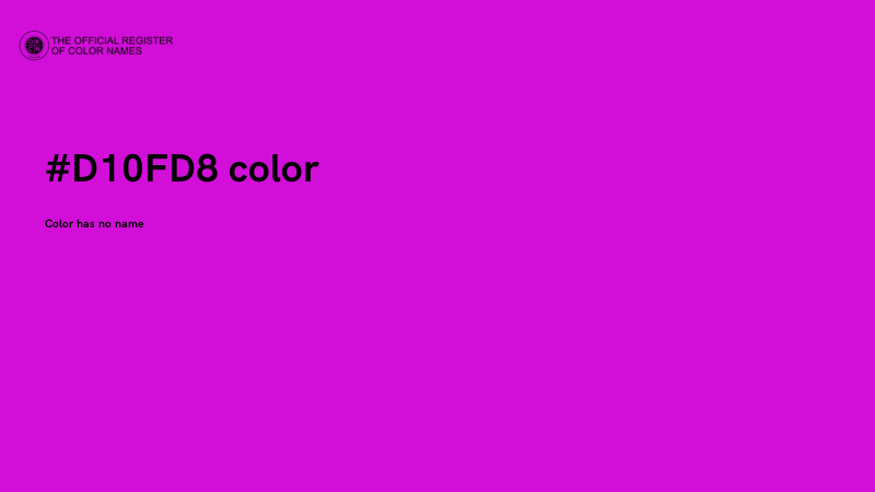 #D10FD8 color image