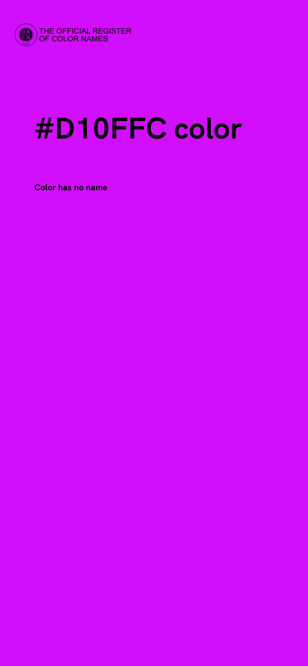 #D10FFC color image