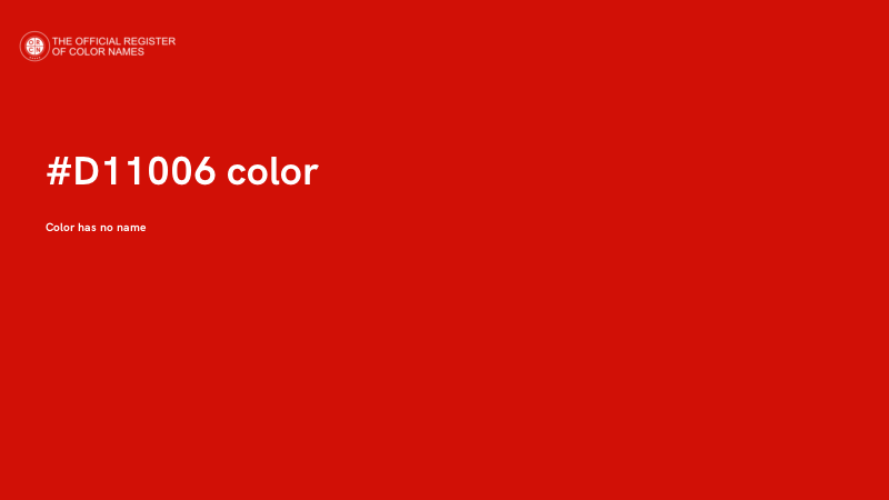 #D11006 color image
