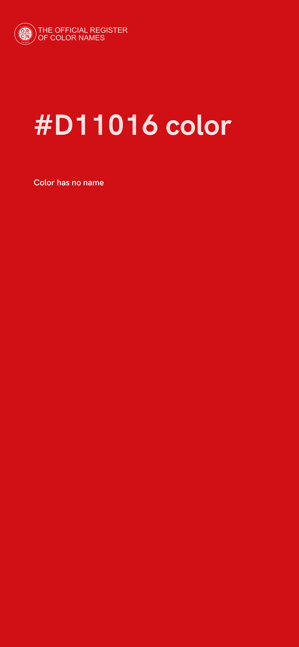 #D11016 color image