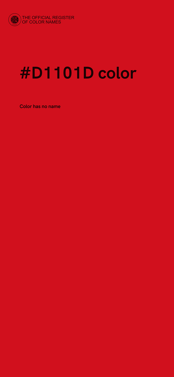 #D1101D color image