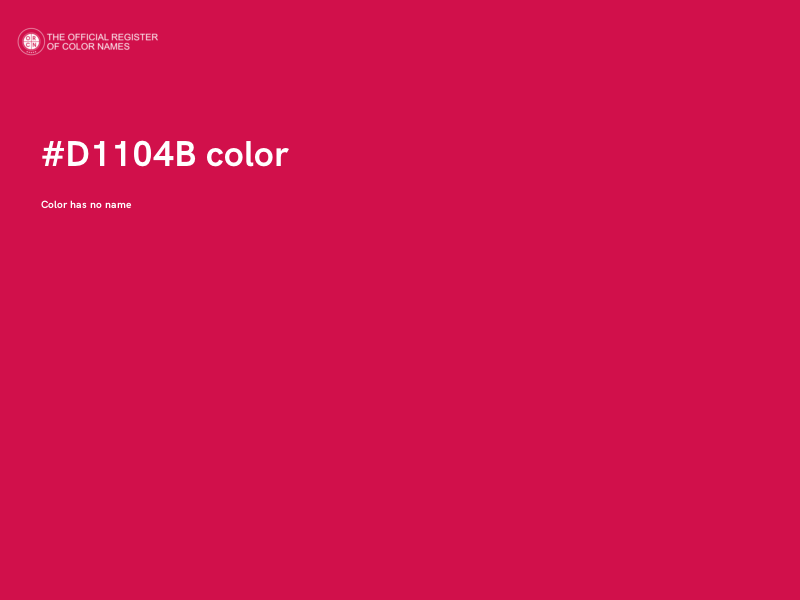 #D1104B color image