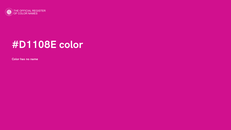#D1108E color image