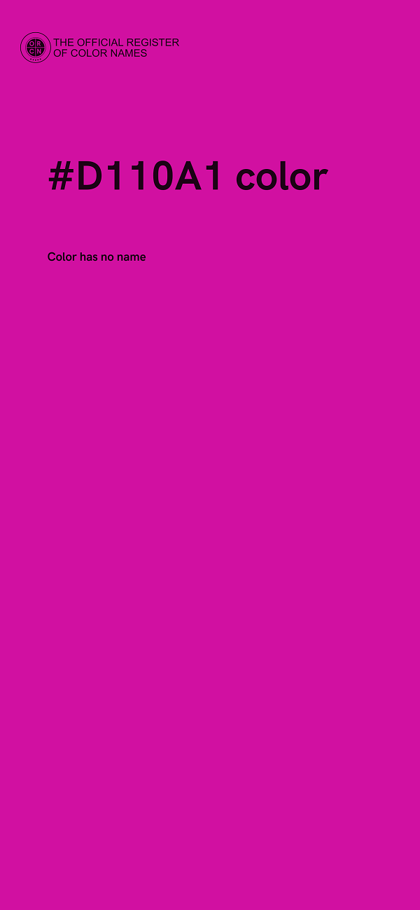 #D110A1 color image