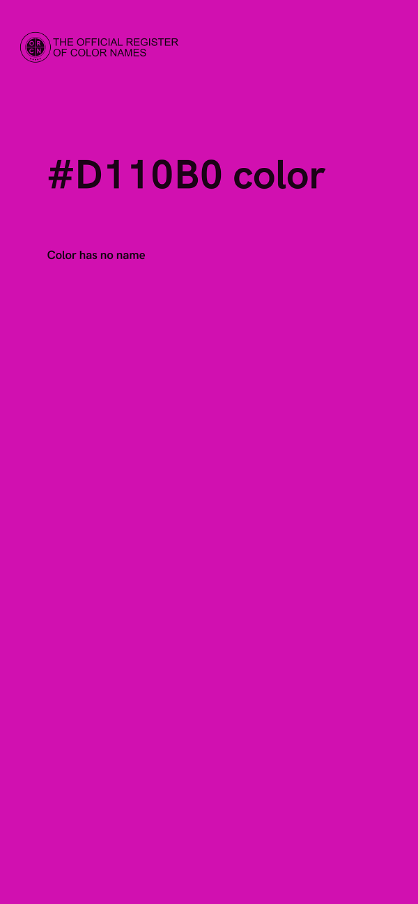 #D110B0 color image