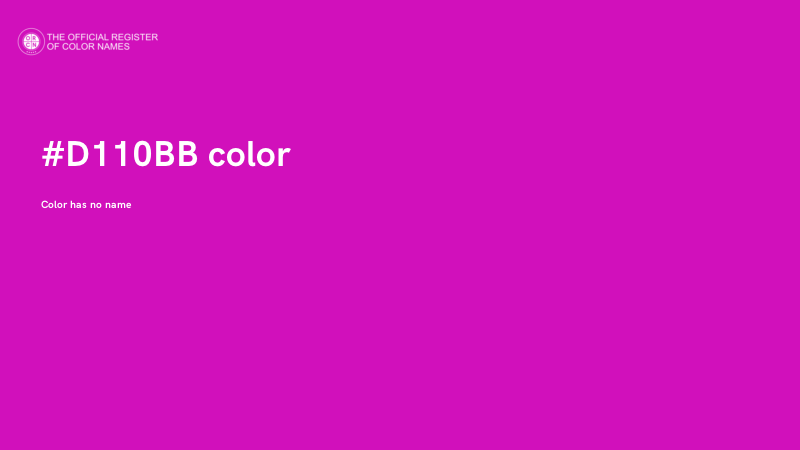 #D110BB color image