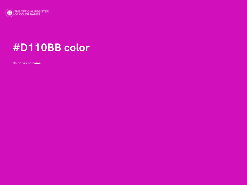#D110BB color image