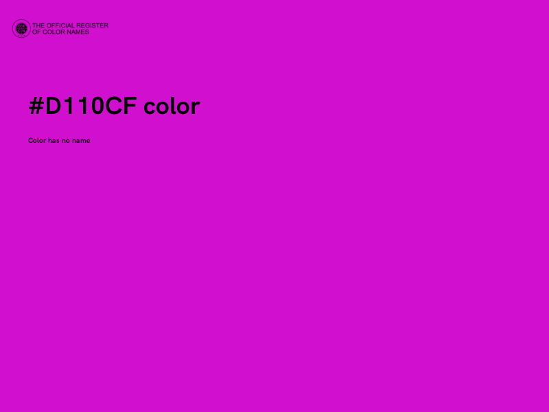 #D110CF color image