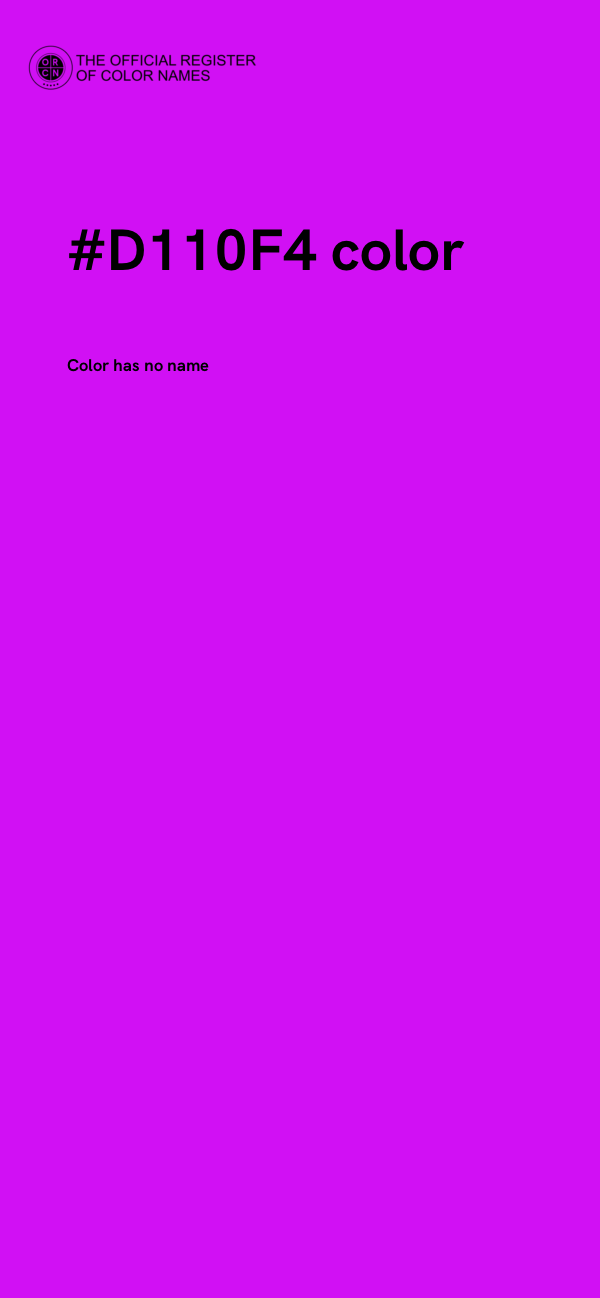 #D110F4 color image