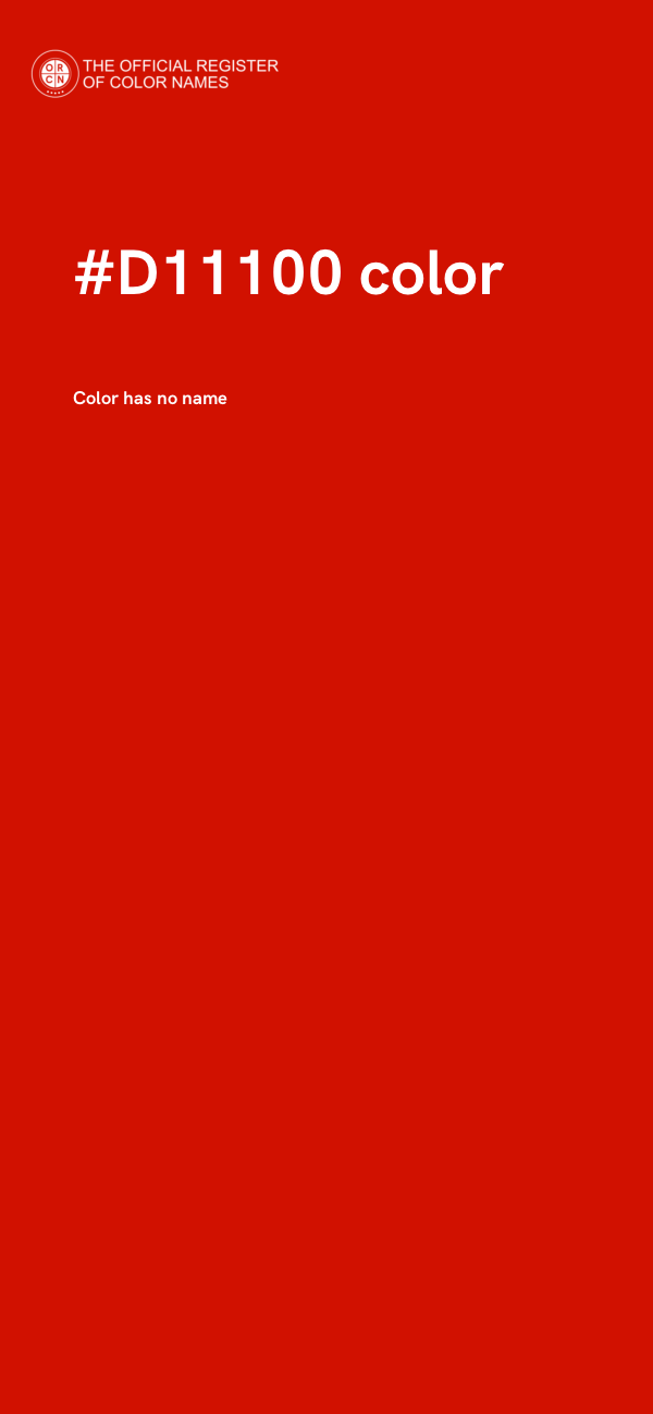 #D11100 color image