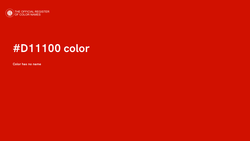 #D11100 color image