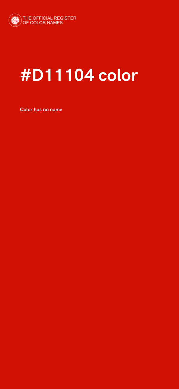 #D11104 color image