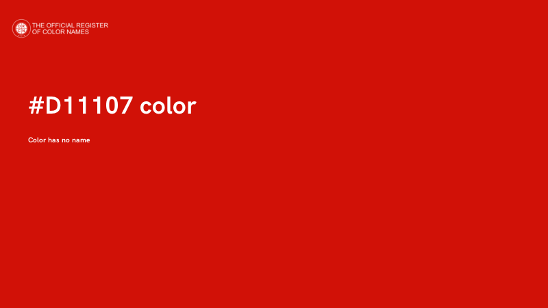 #D11107 color image