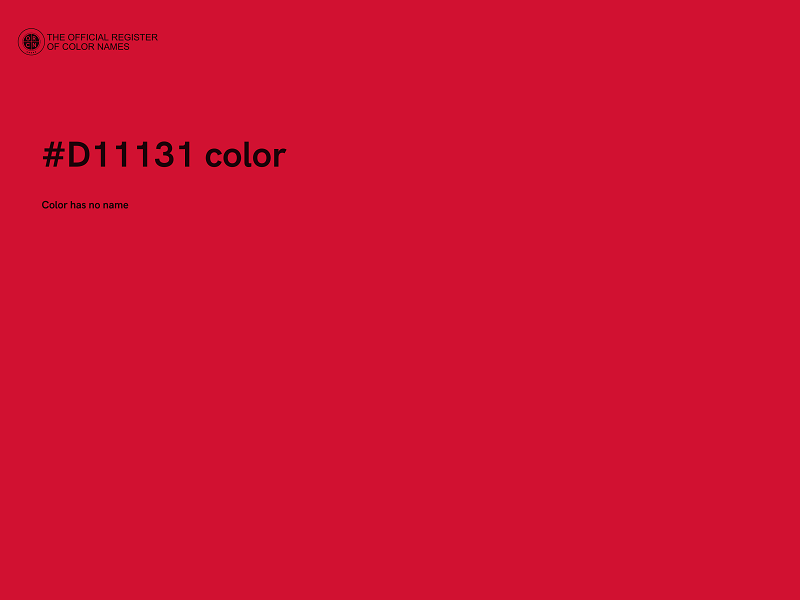 #D11131 color image