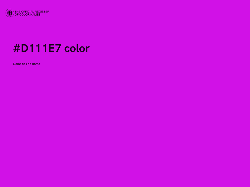 #D111E7 color image