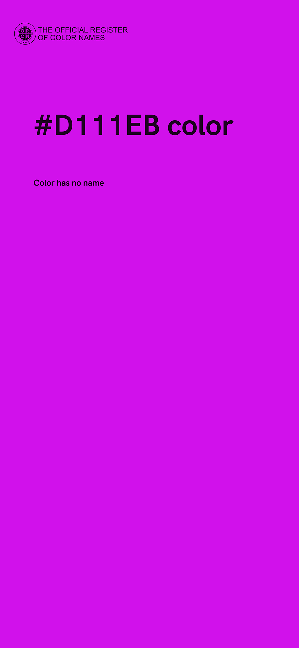 #D111EB color image
