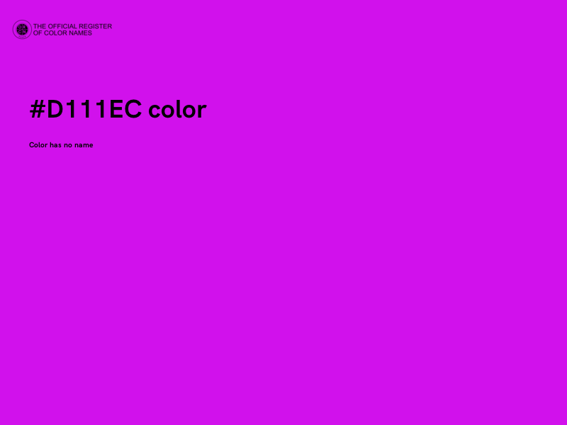 #D111EC color image