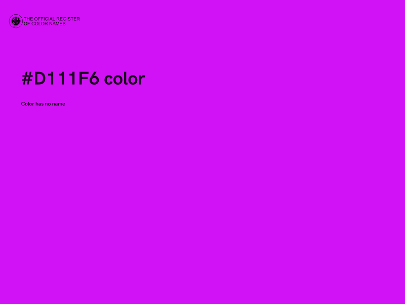 #D111F6 color image