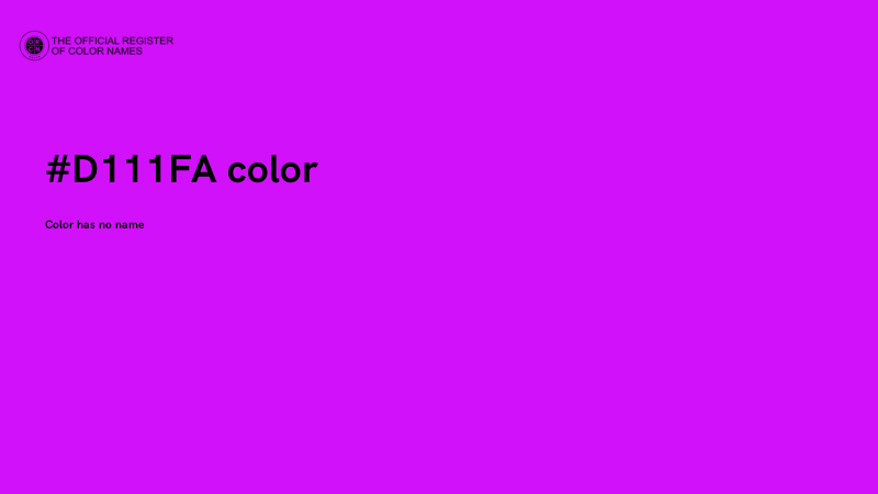 #D111FA color image