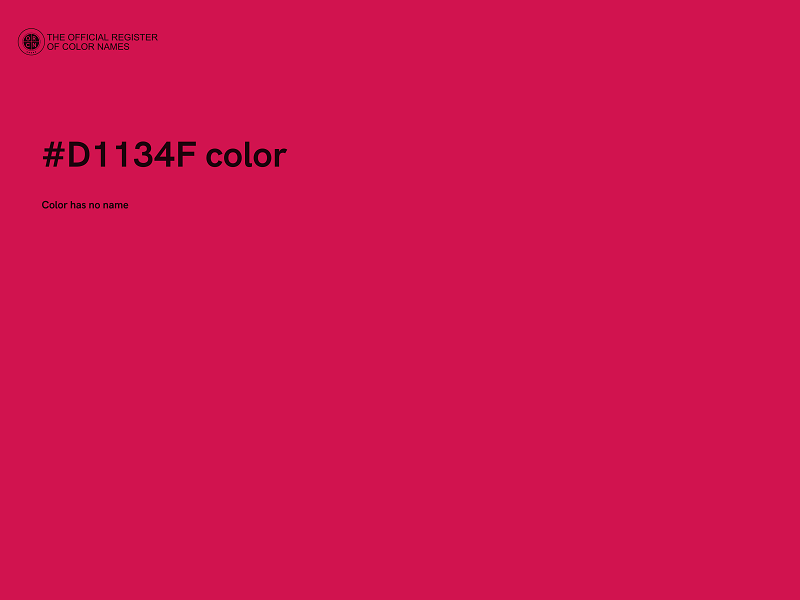 #D1134F color image